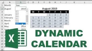 Dynamic Calendar in Excel‼️ excel [upl. by Zenitram]