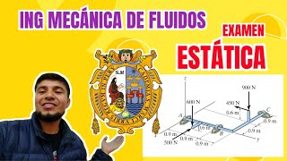 primera PRÁCTICA CALIFICADA de ESTÁTICA Ingeniería Mecánica de Fluidos UNMSM 2024ll [upl. by Lipinski]