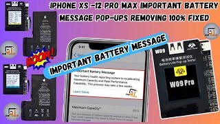 W09 Pro V3 Tester Removes iPhonequotImportant Battery Message HealthquotFor 1115 Pro Not need Tagon Flex [upl. by Nylidnarb]