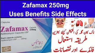 Azithromycin 250mg Tablet Uses in Urdu hindi l Zafamax Capsule 250 mg Review [upl. by Viki959]