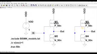 RING OSCILLATOR USING LTSPICE [upl. by Nyrok939]