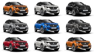 New Peugeot 2008 Colours  Detailed Comparison [upl. by Warms]