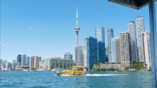 Toronto WATER TAXI to Toronto Island on Canada Day Weekend [upl. by Adnilak]