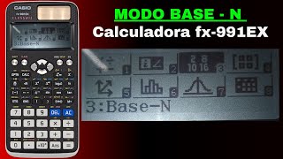 Calculadora casio fx991EX modo BASE  N [upl. by Odnalra]