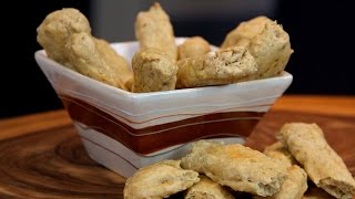 How to make EASY vegan bread sticks  No Knead Recipe [upl. by Herc]