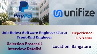 PayPal Hiring Software Engineer Java  Unifize Hiring FrontEnd Developer [upl. by Patrizius695]