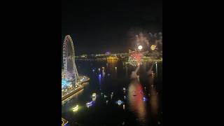 Address Beach resort JBR Dubai Fireworks show in Bluewaters [upl. by Doe]