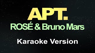 ROSÉ amp Bruno Mars  APT Karaoke [upl. by Jonas69]