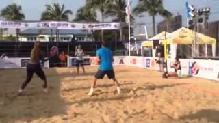 Serena Williams playing beach tennis [upl. by Duck]