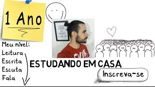 1 Ano estudando inglês em casa [upl. by Brandtr581]