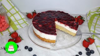 Rote Grütze Torte ohne Gelatine [upl. by Arras]