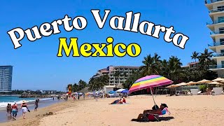 Puerto Vallarta Beach Walk  Mexico Walking Tour [upl. by Threlkeld]