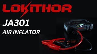 How To Inflate A Car Tire Using the Lokithor JA301 [upl. by Stalder309]