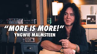 More is More Unseen Clips from the Yngwie Malmsteen Interview [upl. by Sarine]