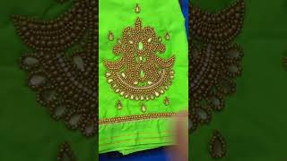 Pk Aari work blouse material sales call 6382359787 [upl. by Phippen398]