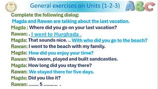 English prep 1 General exercises on Unit 123 Part 1 [upl. by Buna448]