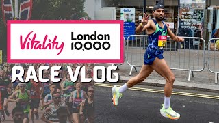 VITALITY LONDON 10000  VITALITY 10k 2022  RACE VLOG [upl. by Samal]