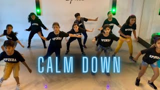 Calm Down  Rema  Kids Dance Choreography  Old School HipHop  Spinza Dance Academy [upl. by Nnylarej]