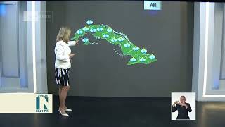 El Tiempo en Cuba Lluvias en la tarde en occidente y oriente [upl. by Uni64]