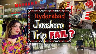 Trip to Hyderabad Jamshoro Failed😱❌  Monsoon Sindh 2024🌧️⚡️ [upl. by Ayrb]