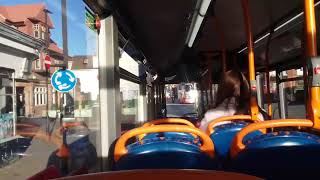 LOUD VOITH AND ENGINE COMPRESSOR TURBO LEAK  SLN 36619 On Bus Route B14 Part 1 [upl. by Kcinemod]