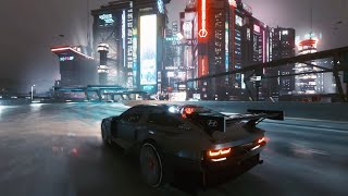 Night City Drive  Cyberpunk 2077 [upl. by Lladnew600]