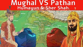 The Rivalry of Humayun and Sher Shah How Mughals defeated Pathans history india pathan [upl. by Tilla]