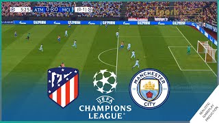 ATLETICO DE MADRID vs MANCHESTER CITY  CHAMPIONS LEAGUE 2022  Simulación Realista [upl. by Khichabia]