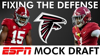 Atlanta Falcons Defense FIXED In ESPN’s Latest 7Round NFL Mock Draft [upl. by Cocks977]