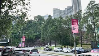 Nearby Publika Shopping Gallery LED Bunting Ads Malaysia Along Jalan Dutamas KL Digital Screen Ads [upl. by Dahsar]