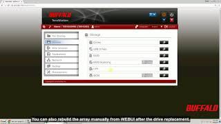 Howto Replacing a failed drive on TeraStation [upl. by Necyrb]