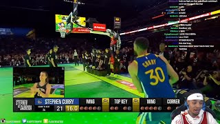 FlightReacts To Stephen vs Sabrina 3Point Challenge  Full 2024 NBA 3 Point Contest [upl. by Jamille]