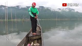 TRIK MELEMPAR JALA IKAN PANJANG 12 METER [upl. by Odraboel]