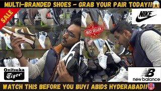 BEST BRANDED SHOES IN HYDERABAD😱 2024DHAMAKEDAR DIWALI OFFERSVlogswithfaizaan [upl. by Ardisj924]