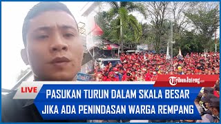 🔴BELA REMPANG Panglima Pajaji Saya akan Turun Dalam Skala Besar Jika Ada Penindasan Warga Rempang [upl. by Jerol]