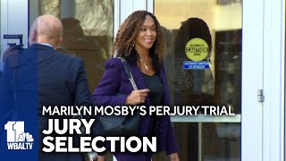 Mosby perjury trial jury selection underway [upl. by Atiuqa108]