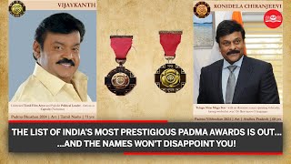 Padma Awards 2024 announced Vijayakanth and Chiranjeevi on the list [upl. by Ennaillij]