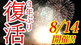 ３年ぶりに復活！２０２２うつのみや花火大会【宇都宮市道場宿緑地】Utsunomiya Fireworks Festival [upl. by Monson]