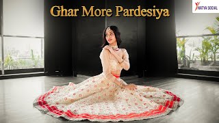 Ghar More Pardesiya  Sitting Choreography  Alia Bhatt  Madhuri Dixit  Natya Social [upl. by Rumpf]