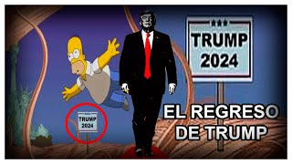 LOS SIMPSON PREDICEN LA LLEGADA DE TRUMP EN 2024 [upl. by Elokin]