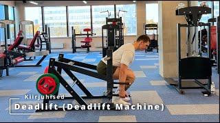 Deadlift Deadlift Machine  Jõutõmbe Masinal Jõutõmbed [upl. by Daveda]