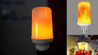 2 ampoules LED E27 avec effet flamme Luminea PEARLTVFR [upl. by Delilah302]