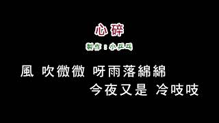 伴奏版陳雷心碎DIY卡拉OK字幕 [upl. by Juetta]