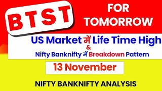 Nifty Prediction and Bank Nifty Analysis for Wednesday  13 November 24  Bank NIFTY Tomorrow [upl. by Sevein]