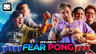 OFFLINETV FEAR PONG CHALLENGE 4 ft The Yard [upl. by Ardeahp]