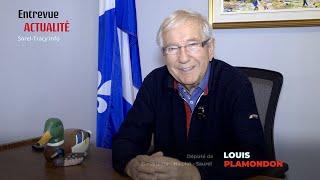 Entrevue actualité  Louis Plamondon [upl. by Gnauq986]