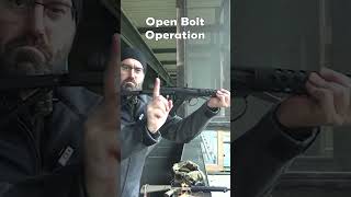 Closed Bolt vs Open Bolt Operation shooting sterling ar9 submanchinegun smg pcc [upl. by Dibru]