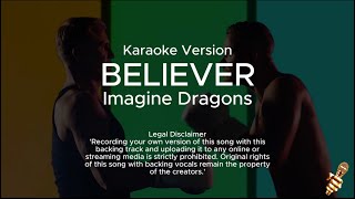 Imagine Dragons  Believer Karaoke Version [upl. by Enila]