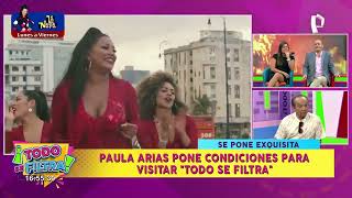 Paula Arias pone condiciones para visitar Todo se Filtra quotNo quiero que Kurt esté en el programaquot [upl. by Martella994]