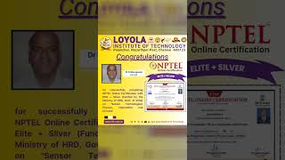 nptel onlinecertification skillindia loyolainstituteoftechnology dmiloyolaofficial [upl. by Ahtabat648]